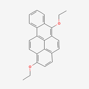 molecular formula C24H20O2 B14436462 Benzo(a)pyrene, 1,6-diethoxy- CAS No. 74192-50-0