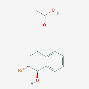 molecular formula C12H15BrO3 B14436464 acetic acid;(1R,2R)-2-bromo-1,2,3,4-tetrahydronaphthalen-1-ol CAS No. 79465-00-2
