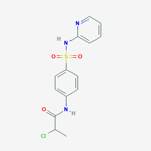 2-Chloro-N-{4-[(pyridin-2-ylamino)-sulfonyl]phenyl}propanamide
