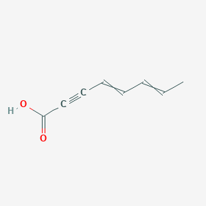 molecular formula C8H8O2 B14436492 Octa-4,6-dien-2-ynoic acid CAS No. 80220-98-0
