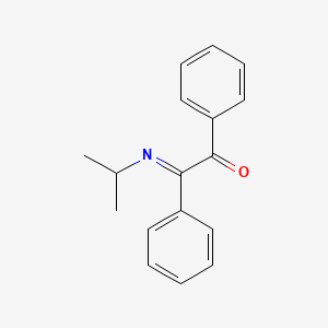 molecular formula C17H17NO B14436510 Ethanone, [(1-methylethyl)imino]diphenyl- CAS No. 75136-53-7
