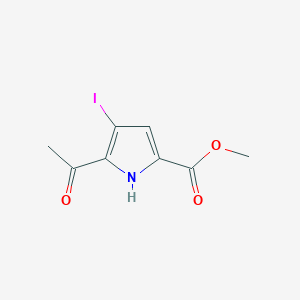 molecular formula C8H8INO3 B1443654 methyl 5-acetyl-4-iodo-1H-pyrrole-2-carboxylate CAS No. 1407516-41-9