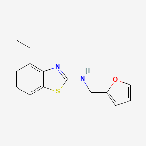 molecular formula C14H14N2OS B1443663 4-ethyl-N-(2-furylmethyl)-1,3-benzothiazol-2-amine CAS No. 1350988-95-2