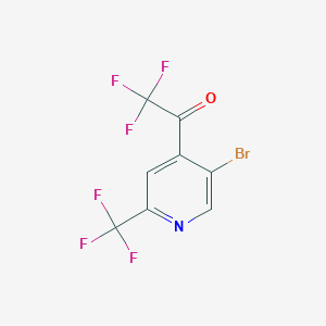 1-(5-Bromo-2-(trifluoromethyl)pyridin-4-yl)-2,2,2-trifluoroethanone