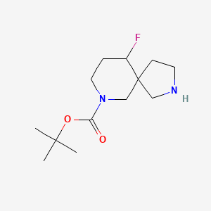 molecular formula C13H23FN2O2 B1443672 tert-Butyl 10-fluoro-2,7-diazaspiro[4.5]decane-7-carboxylate CAS No. 1263177-23-6