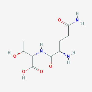 molecular formula C9H17N3O5 B14436761 L-Glutaminyl-L-threonine CAS No. 74408-69-8