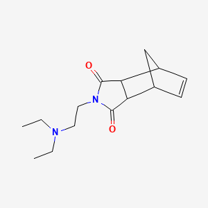 molecular formula C15H22N2O2 B14436774 N-(Diethylaminoethyl)-2-norbornene-5,6-dicarboximide CAS No. 74039-15-9