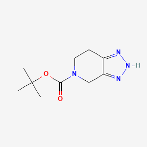 molecular formula C10H16N4O2 B1443683 3,4,6,7-四氢-[1,2,3]三唑并[4,5-c]吡啶-5-羧酸叔丁酯 CAS No. 1251016-63-3