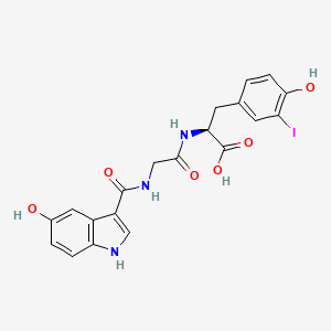 molecular formula C20H18IN3O6 B14436830 Iodoglycyltyrosine 5-hydroxyindole acetic acid CAS No. 78044-52-7