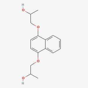 molecular formula C16H20O4 B14436837 1,4-Bis(2-hydroxypropoxy)naphthalene CAS No. 73826-01-4