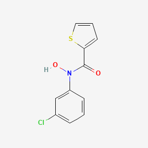 molecular formula C11H8ClNO2S B14436838 N-(3-Chlorophenyl)-N-hydroxythiophene-2-carboxamide CAS No. 78181-58-5