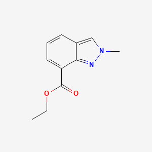 molecular formula C11H12N2O2 B1443684 Ethyl 2-methyl-2H-indazole-7-carboxylate CAS No. 1360438-37-4