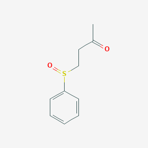 molecular formula C10H12O2S B14436849 4-(Phenylsulfinyl)butan-2-one CAS No. 77657-95-5