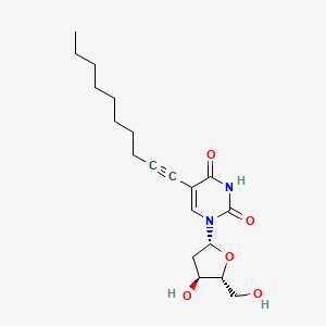 molecular formula C19H28N2O5 B14436963 5-dec-1-ynyl-1-[(2R,4S,5R)-4-hydroxy-5-(hydroxymethyl)oxolan-2-yl]pyrimidine-2,4-dione CAS No. 78824-46-1