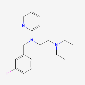 molecular formula C18H24IN3 B14436979 Pyridine, 2-((m-iodobenzyl)(2-(diethylamino)ethyl)amino)- CAS No. 74037-52-8