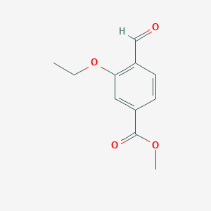 molecular formula C11H12O4 B1443698 3-Ethoxy-4-formyl-benzoic acid methyl ester CAS No. 1357352-32-9