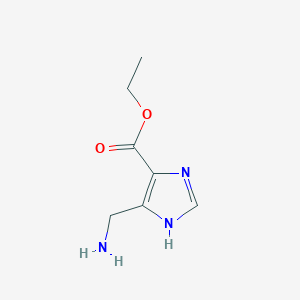 5-Aminomethyl-3H-imidazole-4-carboxylic acid ethyl ester