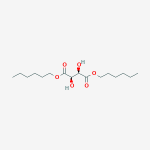 molecular formula C16H30O6 B14436997 Dihexyl (2R,3R)-2,3-dihydroxybutanedioate CAS No. 76414-29-4