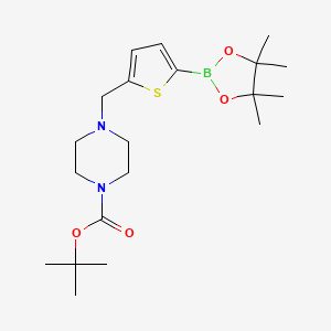 molecular formula C20H33BN2O4S B1443700 5-((4-Boc-piperazine)methyl)-2-thiopheneboronic acid pinacol ester CAS No. 2096333-65-0