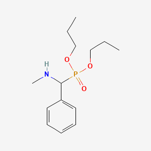 molecular formula C14H24NO3P B14437019 Dipropyl [(methylamino)(phenyl)methyl]phosphonate CAS No. 76473-76-2