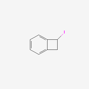 molecular formula C8H7I B14437043 Bicyclo[4.2.0]octa-1,3,5-triene, 7-iodo- CAS No. 78329-06-3