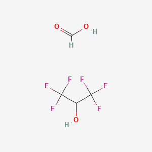 molecular formula C4H4F6O3 B1443705 2-Propanol, 1,1,1,3,3,3-hexafluoro-, formate CAS No. 856766-70-6