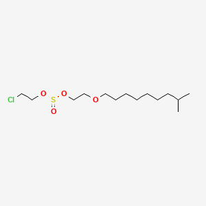 molecular formula C14H29ClO4S B14437088 beta-Chloroethyl iso decoxyethyl sulfite CAS No. 74039-75-1