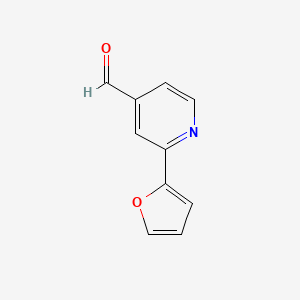 molecular formula C10H7NO2 B1443709 2-(Furan-2-yl)pyridine-4-carbaldehyde CAS No. 103851-91-8