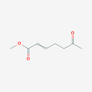 molecular formula C8H12O3 B14437162 Methyl 6-oxohept-2-enoate CAS No. 73923-21-4