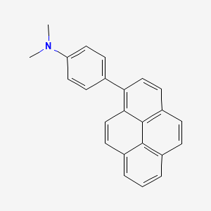 molecular formula C24H19N B14437178 N,N-Dimethyl-4-(pyren-1-YL)aniline CAS No. 74296-04-1