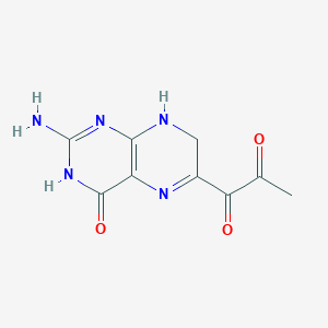 molecular formula C9H9N5O3 B14437246 6-Pyruvoyl-7,8-dihydropterin CAS No. 77267-04-0