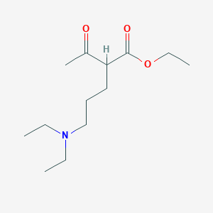 molecular formula C13H25NO3 B14437297 Ethyl 2-acetyl-5-(diethylamino)pentanoate CAS No. 76524-05-5