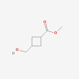 molecular formula C7H12O3 B1443731 Methyl 3-(hydroxymethyl)cyclobutane-1-carboxylate CAS No. 2398-17-6