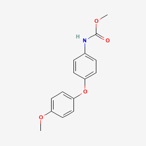 molecular formula C15H15NO4 B14437323 Methyl [4-(4-methoxyphenoxy)phenyl]carbamate CAS No. 80199-16-2