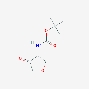 molecular formula C9H15NO4 B1443737 tert-butyl N-(4-oxooxolan-3-yl)carbamate CAS No. 1414975-77-1