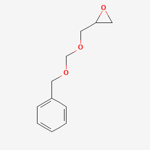 molecular formula C11H14O3 B14437371 Oxirane, [[(phenylmethoxy)methoxy]methyl]- CAS No. 76719-90-9