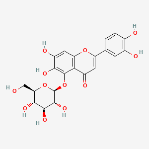 molecular formula C21H20O12 B14437411 6-Hydroxyluteolin-5-beta-D-glucoside CAS No. 80007-06-3