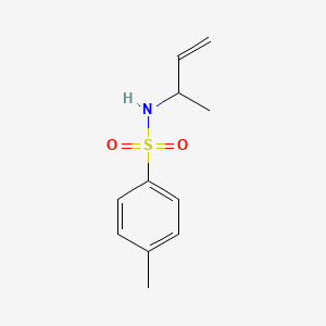 molecular formula C11H15NO2S B14437461 Benzenesulfonamide, 4-methyl-N-(1-methyl-2-propenyl)- CAS No. 78388-18-8