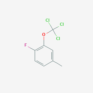 molecular formula C8H6Cl3FO B1443747 1-Fluoro-4-methyl-2-(trichloromethoxy)benzene CAS No. 1404194-08-6