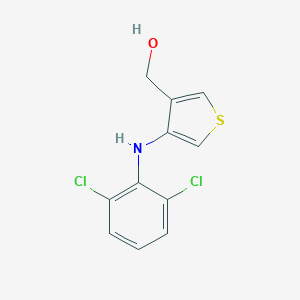 molecular formula C11H9Cl2NOS B144375 4-(2,6-Dichloroanilino)-3-thiophenemethanol CAS No. 72888-37-0