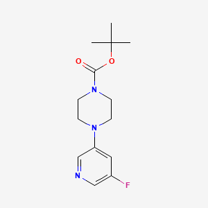 molecular formula C14H20FN3O2 B1443754 tert-Butyl 4-(5-fluoropyridin-3-yl)piperazine-1-carboxylate CAS No. 1779131-33-7