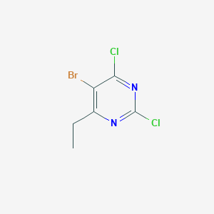 molecular formula C6H5BrCl2N2 B1443758 5-Bromo-2,4-dichloro-6-ethylpyrimidine CAS No. 1373331-48-6