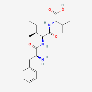 molecular formula C20H31N3O4 B14437585 L-Phenylalanyl-L-isoleucyl-L-valine CAS No. 76046-38-3