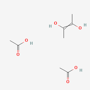 molecular formula C8H16O6 B14437587 Acetic acid;but-2-ene-2,3-diol CAS No. 73902-34-8