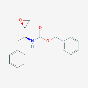 molecular formula C18H19NO3 B144376 (2S,3S)-1,2-环氧-3-(Cbz-氨基)-4-苯基丁烷 CAS No. 128018-44-0