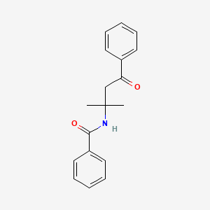 molecular formula C18H19NO2 B14437600 N-(2-Methyl-4-oxo-4-phenylbutan-2-yl)benzamide CAS No. 78371-19-4