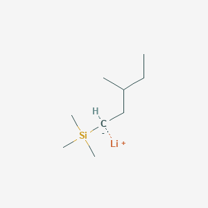 molecular formula C9H21LiSi B14437621 lithium;trimethyl(3-methylpentyl)silane CAS No. 74956-22-2