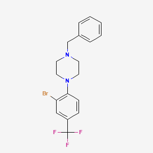 1-Benzyl-4-(2-bromo-4-(trifluoromethyl)-phenyl)piperazine