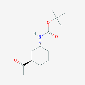 molecular formula C13H23NO3 B1443768 tert-Butyl trans-3-acetylcyclohexylcarbamate CAS No. 1222709-29-6