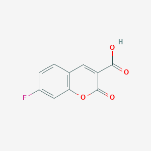 molecular formula C10H5FO4 B1443769 7-氟-2-氧代-2H-色满-3-羧酸 CAS No. 1353870-09-3